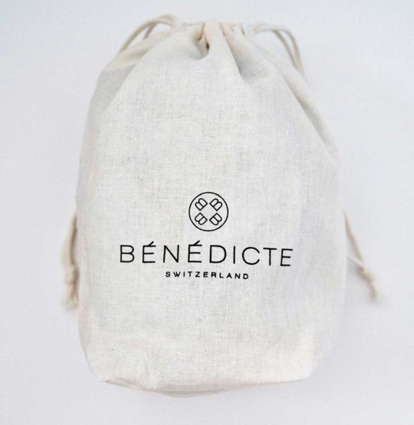 Pochon en coton Bénédicte avec son cordon de serrage