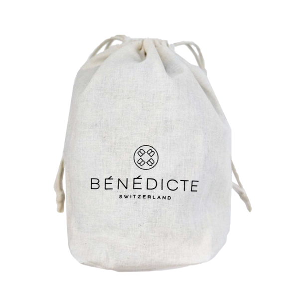 Pochon en coton Bénédicte avec son cordon de serrage