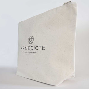 Trousse en coton Bénédicte avec sa fermeture zippée