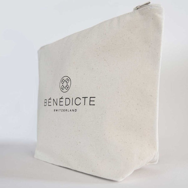Trousse en coton Bénédicte avec sa fermeture zippée